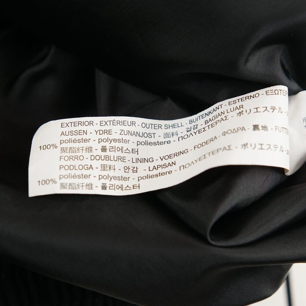 Zara Basic Full Zip Black Bomber Jacket Fringe Sl… - image 6